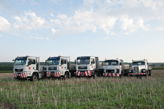 Transport LKW- & Kraneinsätze - Unser Lastwagenpark